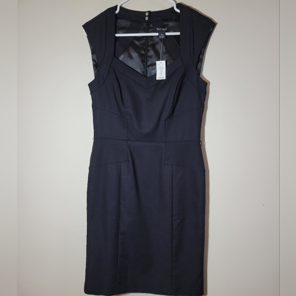 New WHBM Black Sheath Dress SZ 8 - Picture 2 of 10